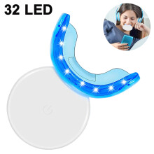 Kit profesional de îngrijire orală, ideal pentru albirea dinților acasă, complet cu dispozitiv reîncărcabil fără fir, lumini LED