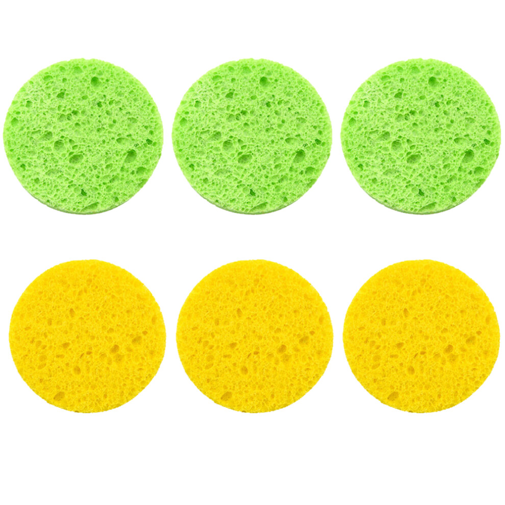 Sensitive Skin Solution, Natural Cellulose Facial Sponges, Portable And Reusable, For Deep Pore Cleansing And Exfoliating, Non-Irritating, Suitable F