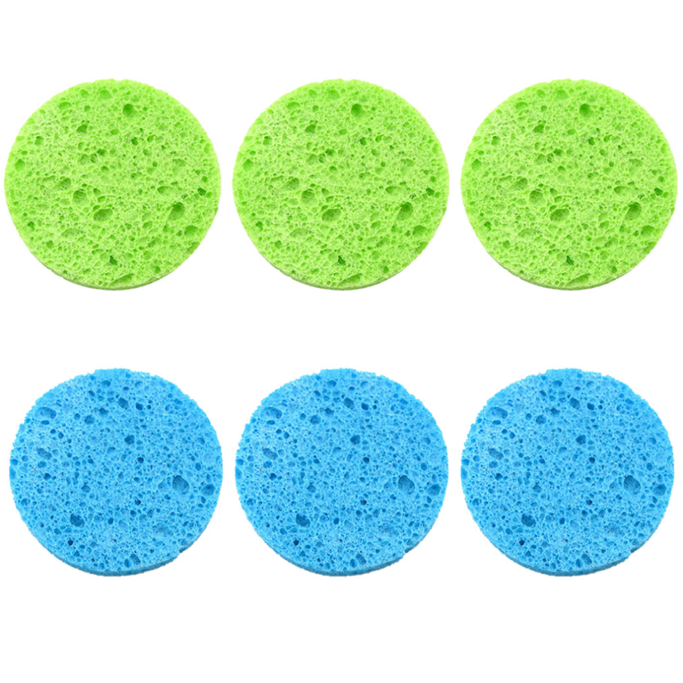 Sensitive Skin Solution, Natural Cellulose Facial Sponges, Portable And Reusable, For Deep Pore Cleansing And Exfoliating, Non-Irritating, Suitable F
