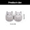 4 paires d'épingles à boutons, jolis chats, boucles de taille, 3