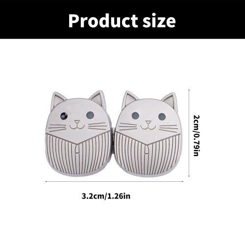 4 paires d'épingles à boutons, jolis chats, boucles de taille, 2