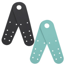 Leather Skates Toe Caps 2 Pairs Ventilated Front Covers for Roller Skates Black And Light Green