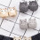 4 paires d'épingles à boutons, jolis chats, boucles de taille, 7