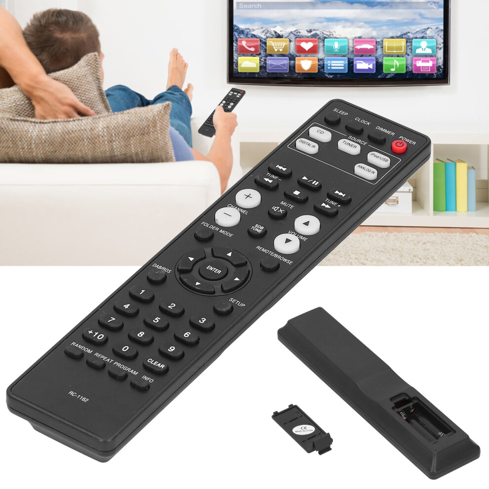 Rcâ1162 Universal Big Button Tv Remote Control, Abs, Compact Black 5061379347122