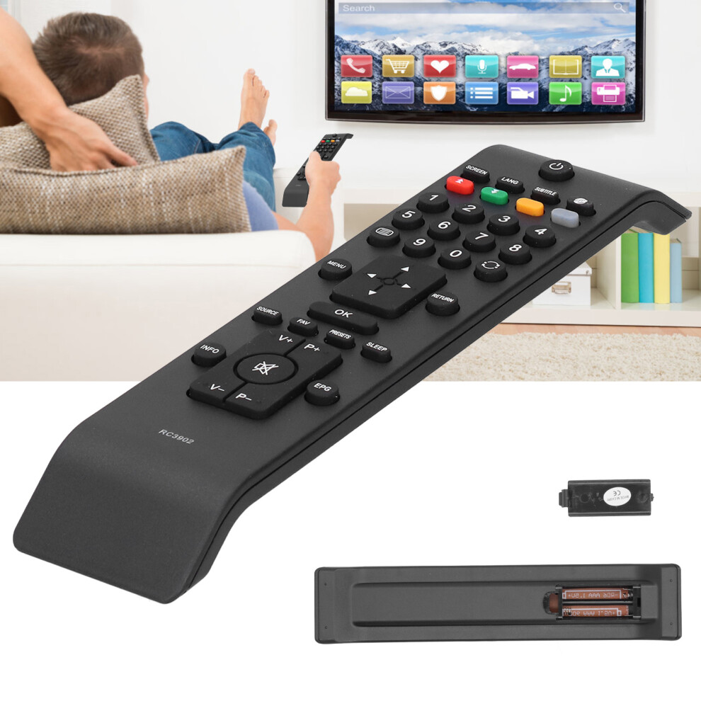 Universal Rc3902 Innovative Lcd Tv Remote Abs Controller Black 4111379347149