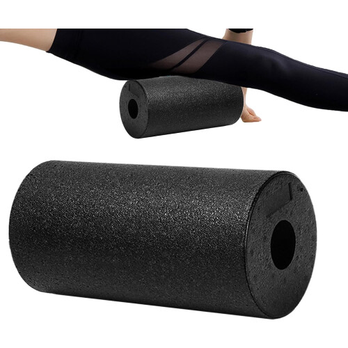 Foam Roller Density Construction 30cm Length 2In1 Hollow Column Foam Roller Set Lightweight Portable Black 2