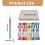 Punching Needle Embroidery Cloth Set with 12-Combination 3 4