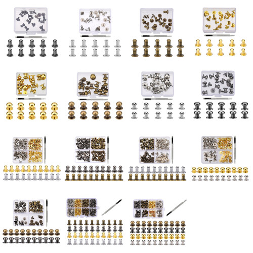 Round Head Button Studs , 4MM 7MM 8MM Round-4mm four colors 1