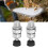 Multi-Function Food Processor 800W Stainless Steel Blades Compact Design 9