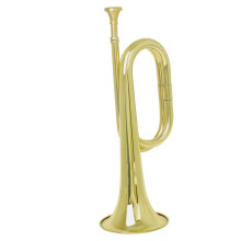 Copper bugle trumpet for beginners, military instrument with quality craftsmanship