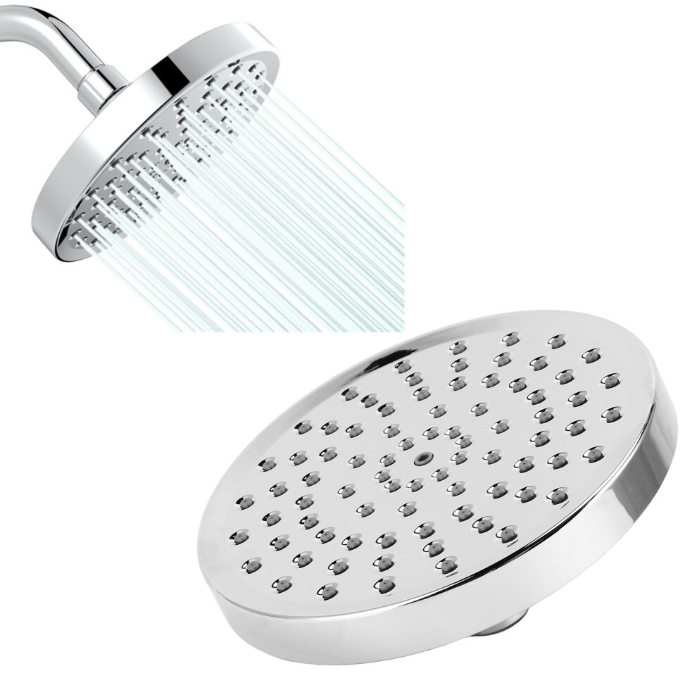 High Pressure Rain Showerhead, Abs Silver, G1/2, 15.2Cm Diameter 9391375800243