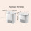 Hanging Kitchen Trash Can Wall Mounted Compost Bin with Lid for Under Sink SpaceSaving Waste Disposal 3