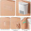 Hanging Kitchen Trash Can Wall Mounted Compost Bin with Lid for Under Sink SpaceSaving Waste Disposal 4