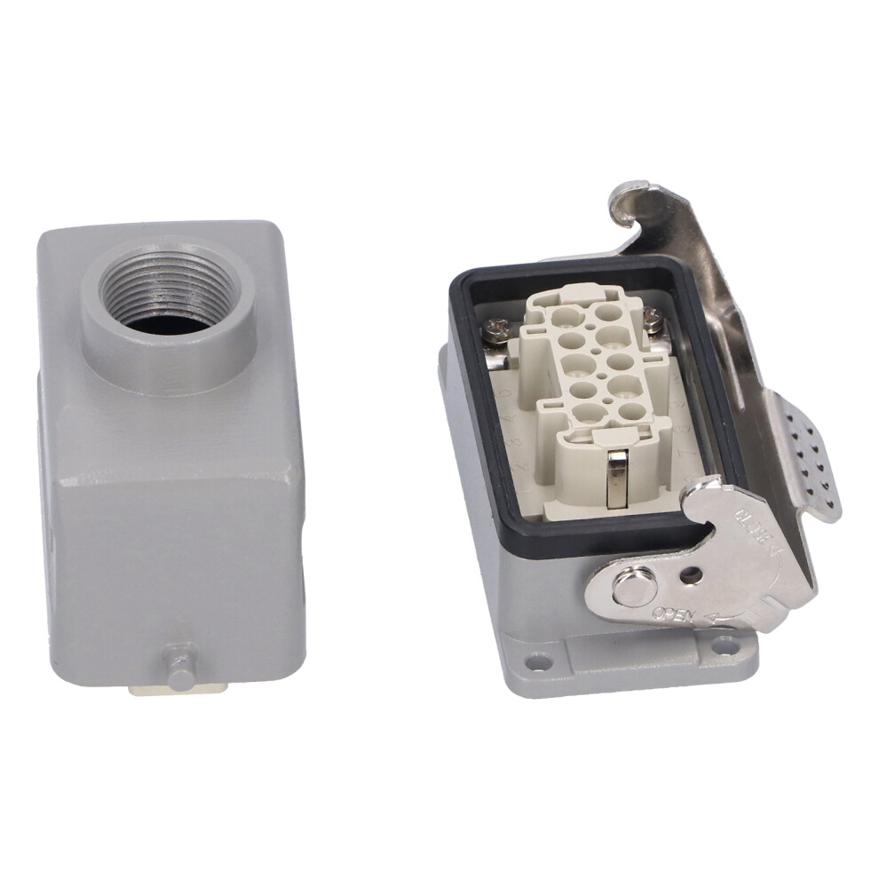 Heavy Duty Rectangular Aviation Connector Plug 10Pin 16A 500V 4241379352123