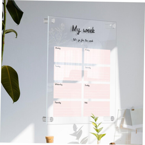 Monthly Planner Whiteboard Sign for Wall Front Door Hanging Board 2