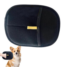 Pet Hair Removal Glove Electrostatic Grooming Tool Lint Remover and Cleaning Tool, Versatile Reusable for Pet Hair Removal in Black
