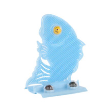 (Blue) Cat Back Scratchers,fish Shaped Face Massager,soft Grooming Brush Combs For Dogs, Cats