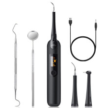 Tartar Remover with LED Light, Home Use Teeth Cleaning Solution with Ultrasonic Tooth Cleaner for Enhanced Oral Hygiene, Micro Vibrations for