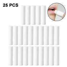 Kit para fazer bálsamo labial em tubo, cor translúcida, recipiente cosmético personalizável, fórmula nutritiva, estojo de plástico