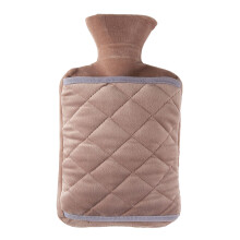 Borsa dell'acqua calda affidabile, struttura in gomma per durata e sicurezza, rivestimento in morbido pile rimovibile per un comfort accogliente,