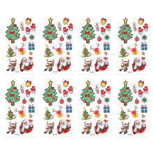 Customizable Christmas Theme Patterns, Environmentally Friendly Materials Ensure Safe Temporary Tattoos For Both Kids And Adults, Ideal For DIY