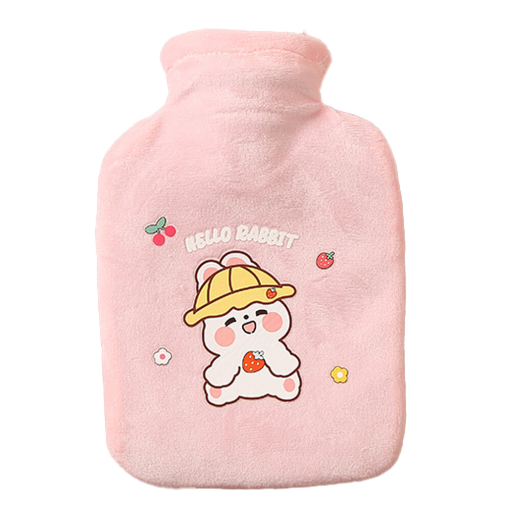 Hot Water Bottle With Soft Plush Cover, Eco Friendly PVC Material, Safe & Reliable Natural Rubber, Heat Retention For Pain Relief And Leak Proof