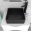 NES Home Nes Home 360mm Fluted Square Countertop Sink Matte Black 2