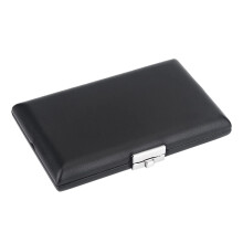 Bassoon Reed Case, Wooden Leather Cover, Storage Box with Soft Inner Padding, Firm Closing Buckle, for 6 Reeds, for Bassoon Lovers