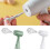 Wireless Hand Mixer with Stand Compact Cordless Electric Mixer for Baking White 3