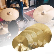 Drum Cymbals, Splash Cymbals, Drum Brass Cymbals Percussion Splash Crash HiHat Cymbals for Beginners, Professional Players (14 14inch)