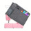 Waterproof PVC Sewing Machine Dust Cover with Storage Pockets, Foldable Grey Design 1