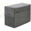 Waterproof PVC Sewing Machine Dust Cover with Storage Pockets, Foldable Grey Design 4