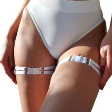Adjustable Leg Harness Garter Belt Punk Style Elastic Thigh Rings With Designs One Size Fits Most Cosplay Gift