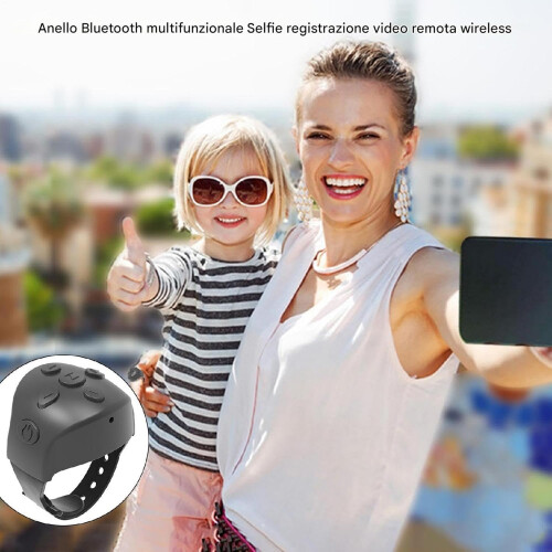 Wireless Camera Remote Smart Ring with Bluetooth Selfie Control for iPhone and Android 2