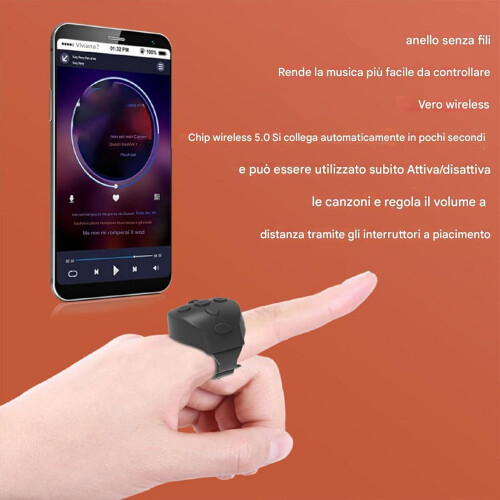 Wireless Camera Remote Smart Ring with Bluetooth Selfie Control for iPhone and Android 1