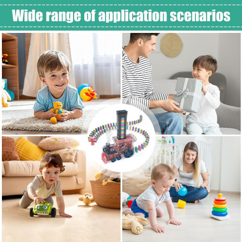 Domino Train Automatic Domino Train Machine Creative Domino Fun Train 2