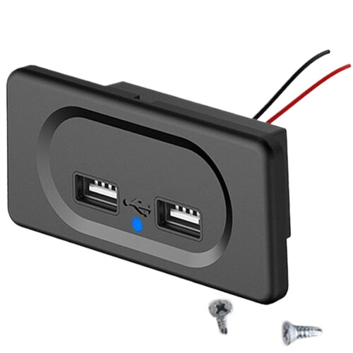 RV USB Outlet with Dual Ports, 12V Wall Mount USB Charging Socket for ...