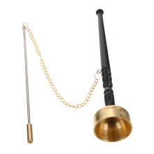 Creative Copper Yin Qing Instrument for Buddhist Rituals, Quality Workmanship, Sound Quality for Meditation and Ceremonies, Handmade and Durable