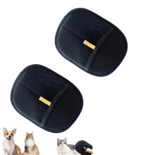 2 Pieces Pet Hair Remover Cat Grooming Glove for Carpet Reusable Pet Care Gloves