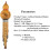 Hulusi Golden Hulusi C/BB/D/F/G Key Optional ThreeColored Hulusi Flute Professional Performance (F) 2