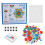 210Pcs Wooden Geometric Pattern Blocks Set, Educational Jigsaw Puzzle 2
