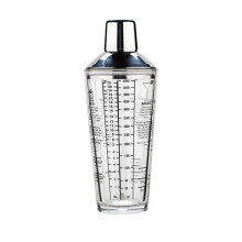 400ml Glass Cocktail Shaker Set with Measuring Cup, Mixing Spoon, HeatResistant for Home Parties