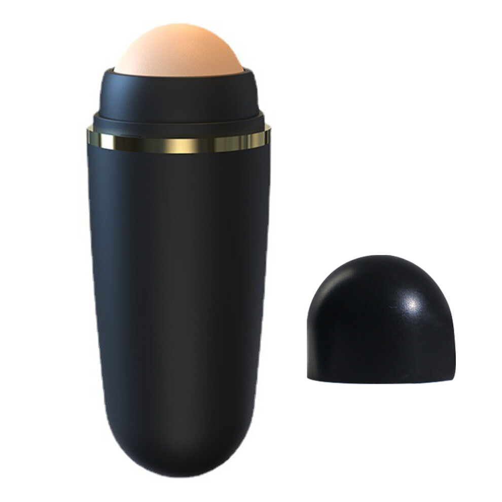 Facial Oil Control Roller, Instant Excess Shine Removal Tool, Portable And Reusable, Natural Volcanic Stone, Easy Clean, Mini Massage For Mattifying