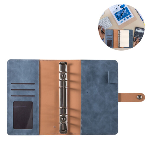 Δερμάτινος επαναγεμιζόμενος ντοσιέ, προσωπικός οργανωτής με μαγνητικό κλείσιμο, 1