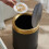Small Round Trash Can with Lid, Compact ABS Mini Garbage Bin for Home or Office, Light Green 5