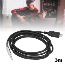 USB-zu-6,35mm-Gitarraudio-Kabel 3m/9,8ft Plug & Play
