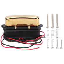 Udskiftning af elektriske guitarpickups, Alnico5 single coil halspickup med gyldent cover til vintage-stil Telecaster, voksindkapslet støjreduktion