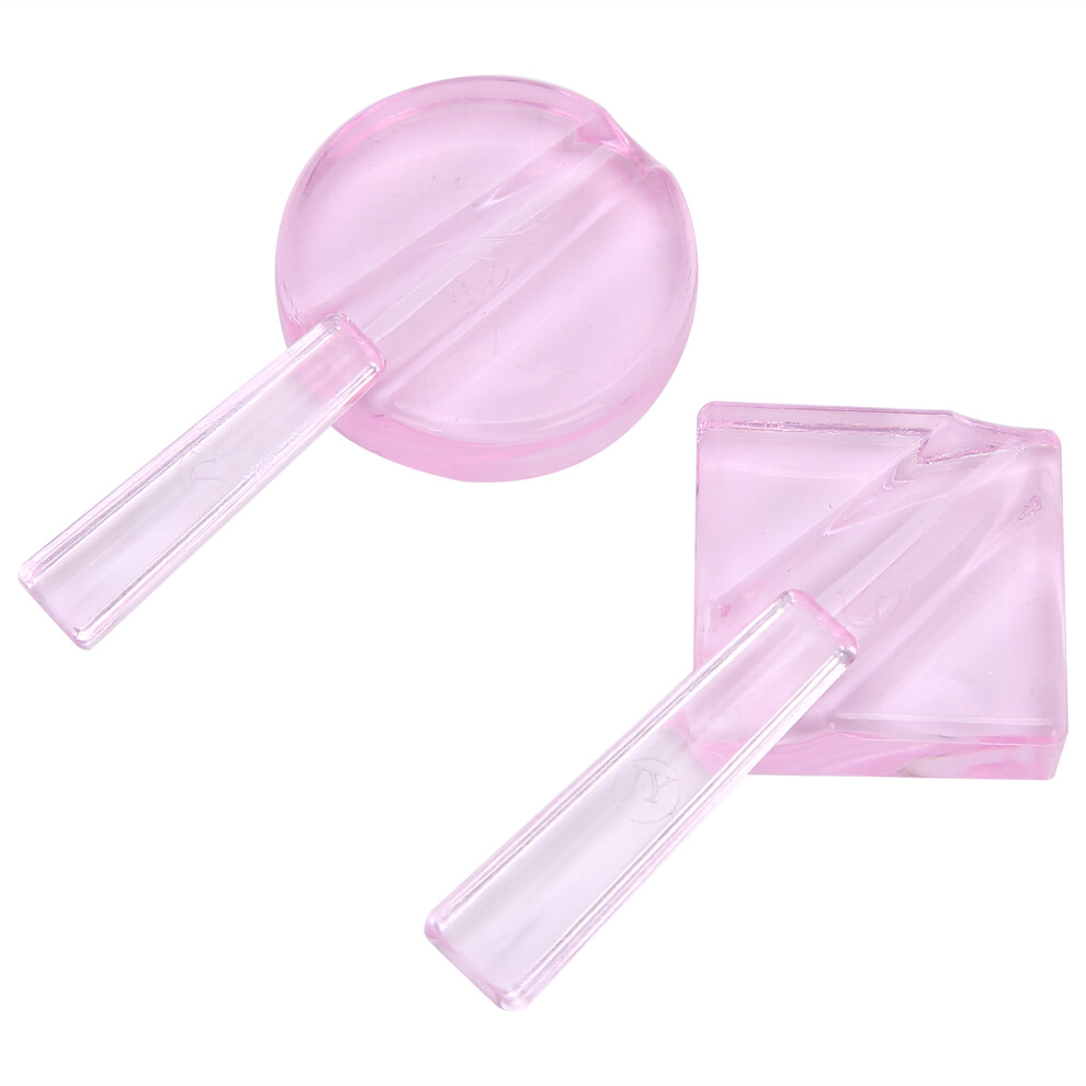 Embossed Nail Art Mold Frame Bending Curve for DIY Manicure Round & Square