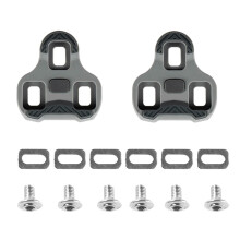Cleats Universal Cycling With Antislip, Lightweight Durable, 2 Pcs, Adjustable Float, Grey