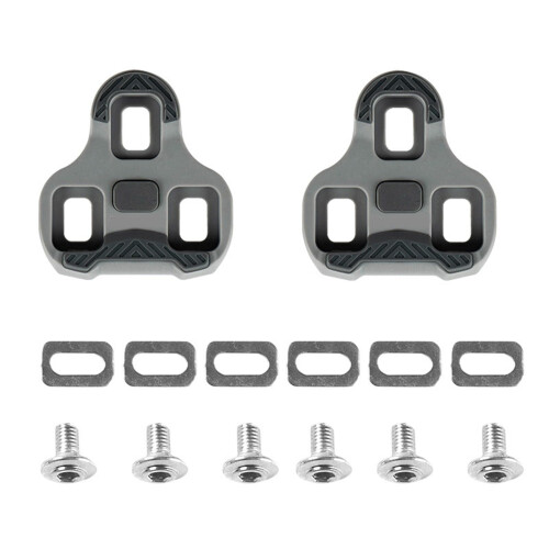 Cleats Universal Cycling With Antislip, Lightweight Durable, 2 Pcs, Adjustable Float, Grey